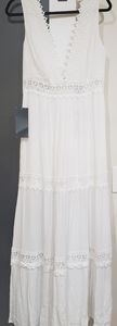 White Lace Maxi Dress